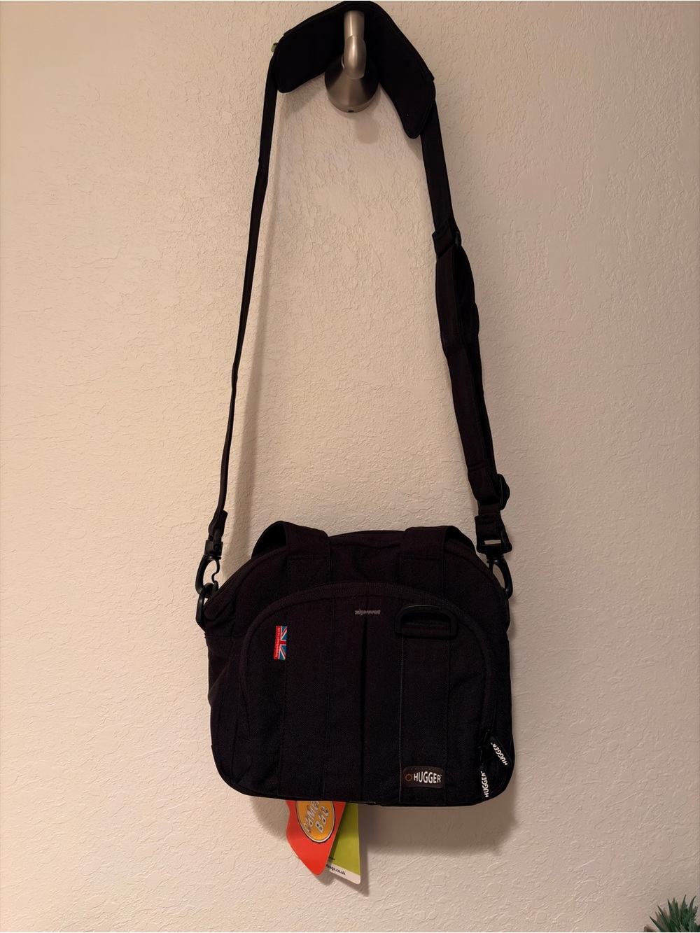 Black padded camera bag